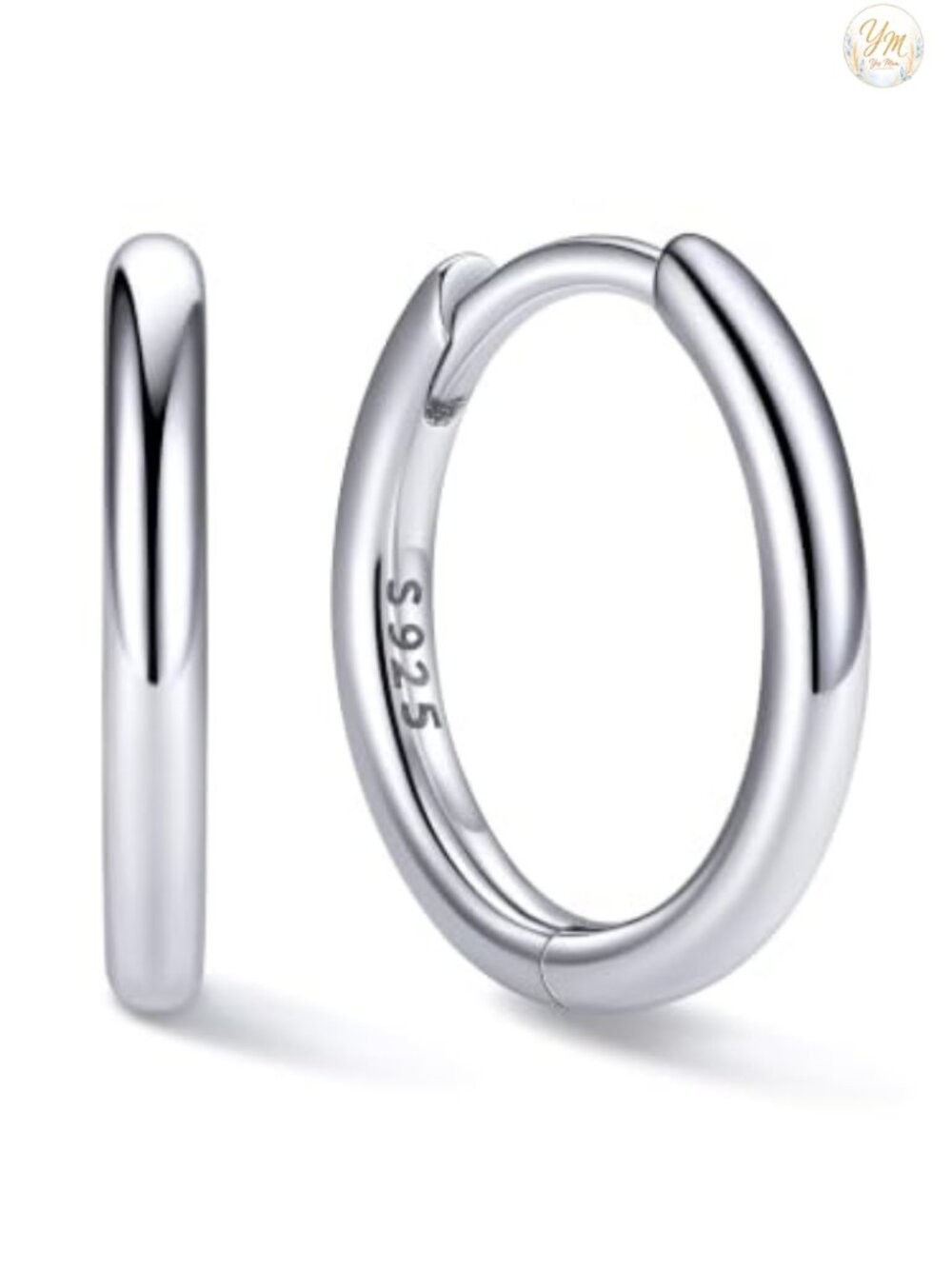 Small 925 Sterling Silver Hoop Earrings Huggie Minimalist Everyday